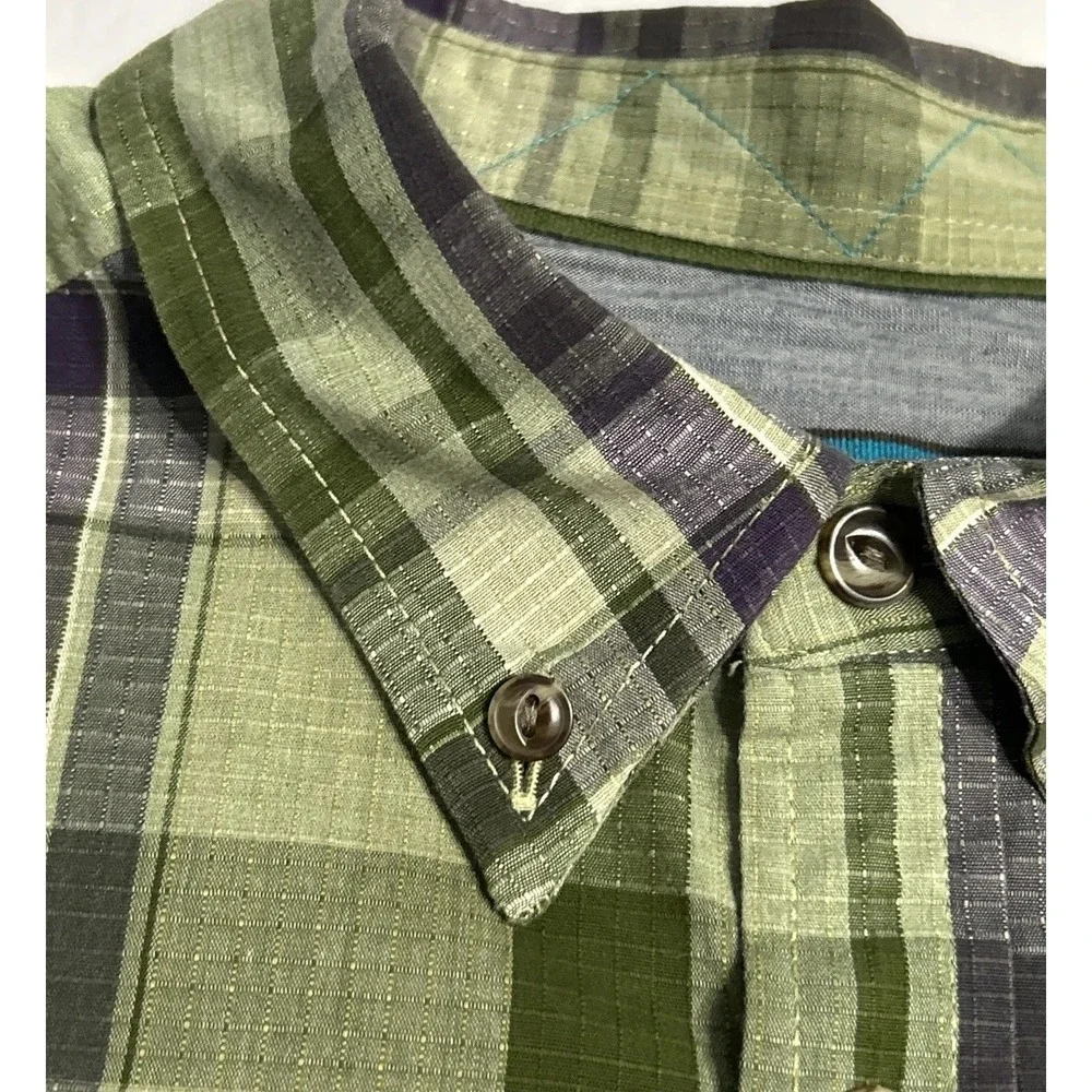 The North Face L/S Shirt Plaid Button Up Casual Outdoor Hiking 🥾 EC‎ Med